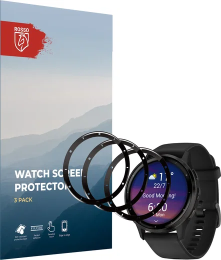 Rosso Garmin Venu 3 45MM Hybrid Glass Screen Protector (3-Pack) afbeelding 10