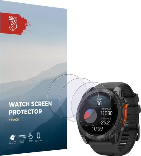 Rosso Garmin Fenix 8 51MM 9H Tempered Glass Screen Protector 3-Pack afbeelding 8