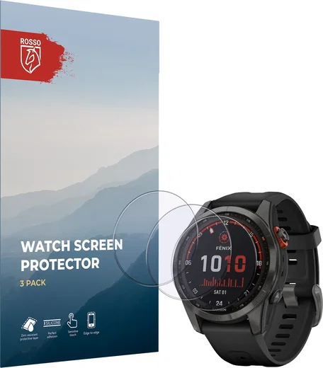 Rosso Garmin Fenix 7S 42MM 9H Tempered Glass Screen Protector 3-Pack afbeelding 8