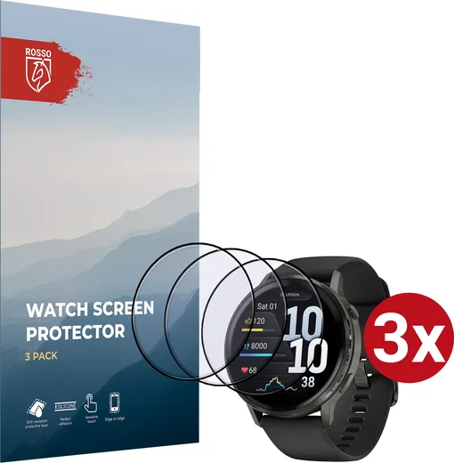 Rosso Garmin Venu 4 41MM Hybrid Glass Screen Protector (3-Pack) afbeelding 1