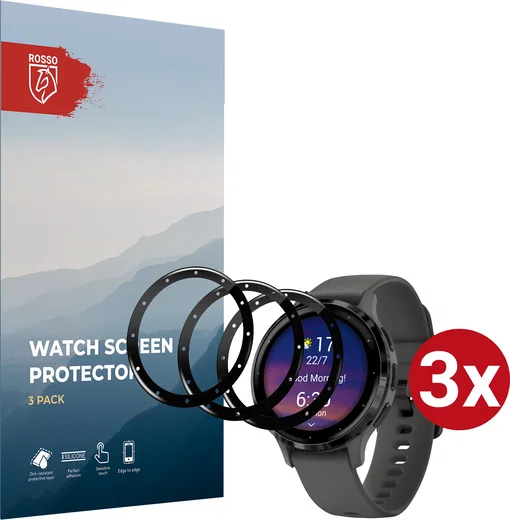 Rosso Garmin Venu 3S 41MM Hybrid Glass Screen Protector (3-Pack) afbeelding 1
