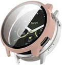 Garmin Venu 4 41MM Hoesje - Bumper Case Hard Plastic met Tempered Glass - Roze