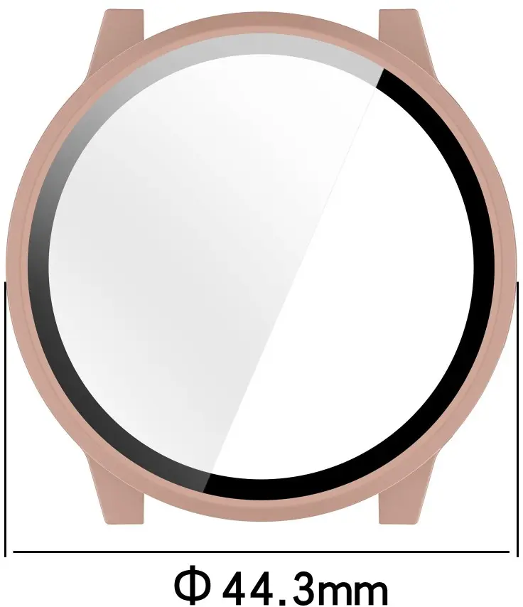 Garmin Venu 4 41MM Hoesje - Bumper Case Hard Plastic met Tempered Glass - Roze afbeelding 7