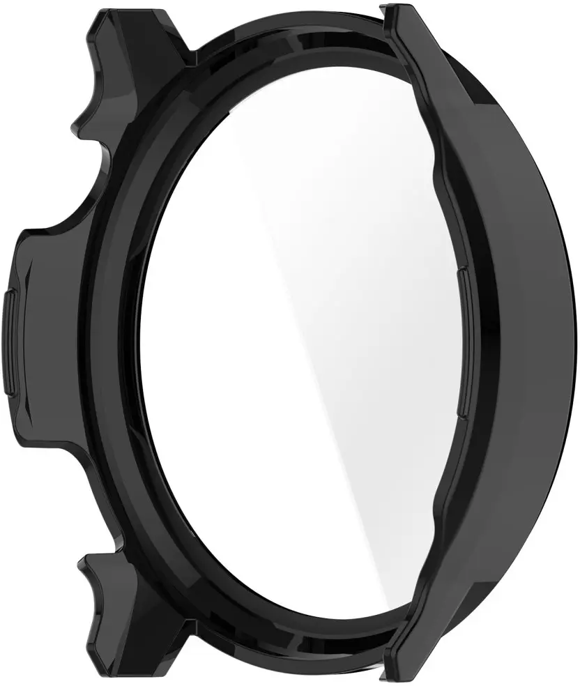 Garmin Venu 4 41MM Hoesje - Bumper Case Hard Plastic met Tempered Glass - Zwart afbeelding 3
