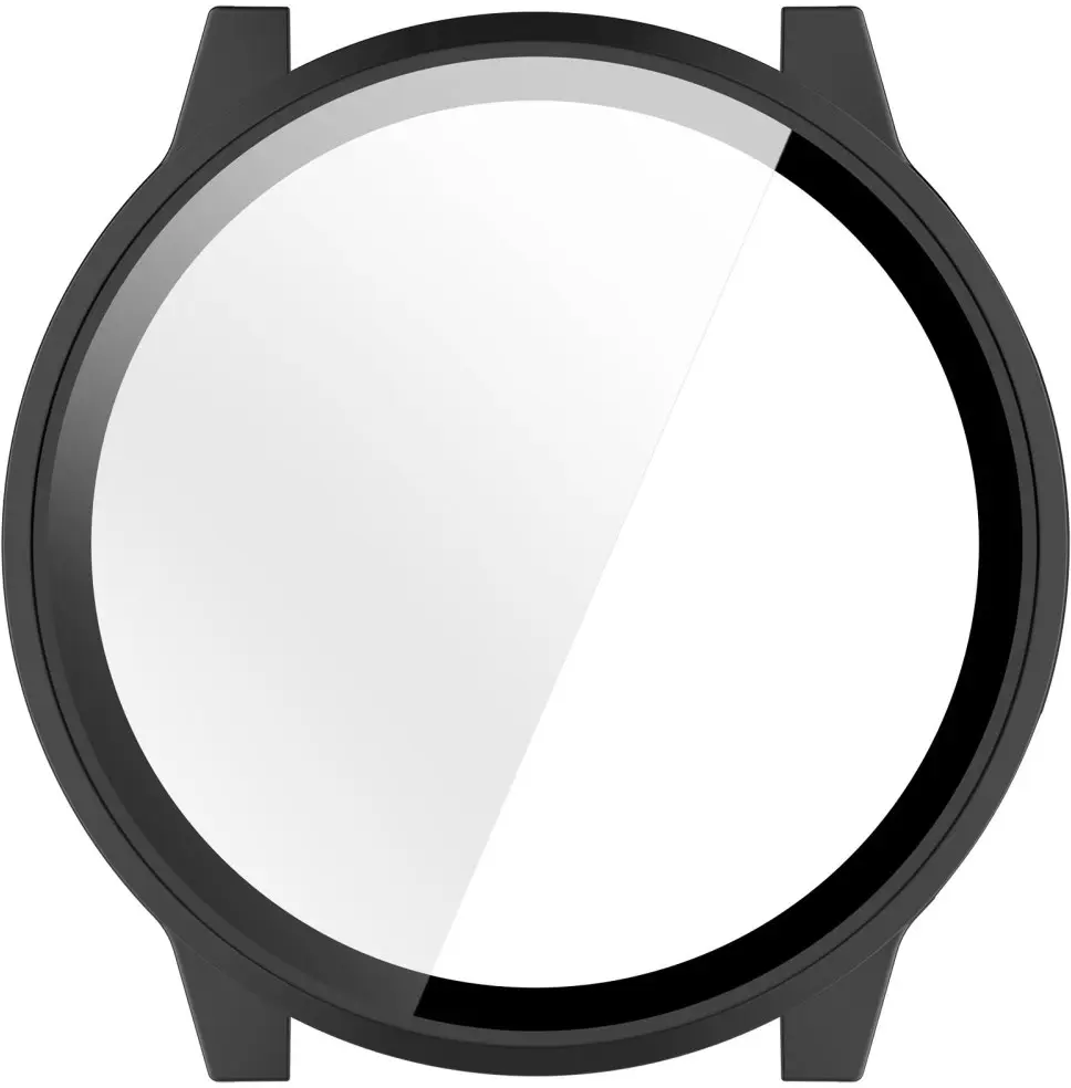 Garmin Venu 4 41MM Hoesje - Bumper Case Hard Plastic met Tempered Glass - Zwart afbeelding 4