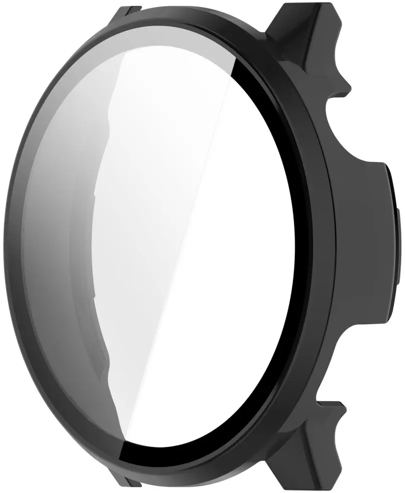 Garmin Venu 4 41MM Hoesje - Bumper Case Hard Plastic met Tempered Glass - Zwart afbeelding 2