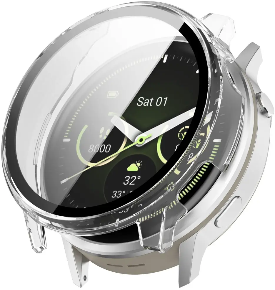 Garmin Venu 4 41MM Hoesje - Bumper Case Hard Plastic met Tempered Glass - Clear afbeelding 1