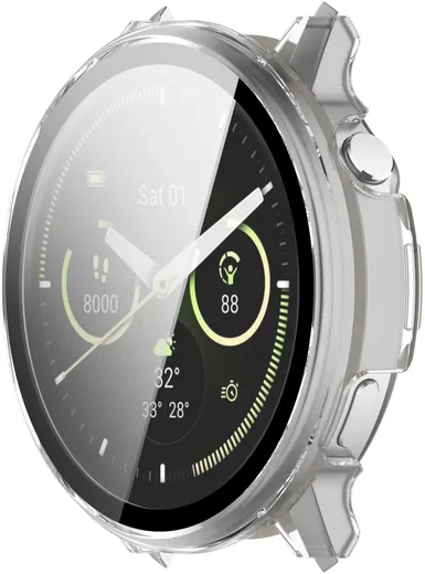 Garmin Venu 4 41MM Hoesje - Bumper Case Hard Plastic met Tempered Glass - Clear afbeelding 5
