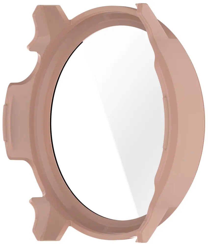 Garmim Venu 4 45MM Hoesje - Bumper Case Hard Plastic met Tempered Glass - Roze afbeelding 3