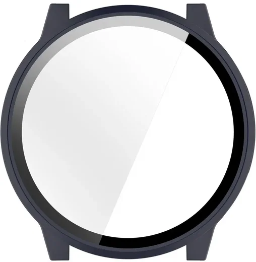 Garmin Venu 4 45MM Hoesje - Bumper Case Hard Plastic met Tempered Glass - Blauw afbeelding 4