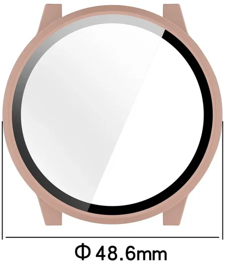 Garmin Venu 4 45MM Hoesje - Bumper Case Hard Plastic met Tempered Glass - Blauw afbeelding 7