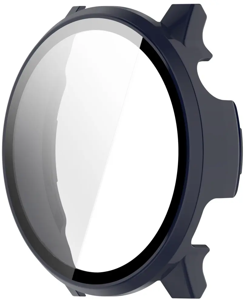 Garmin Venu 4 45MM Hoesje - Bumper Case Hard Plastic met Tempered Glass - Blauw afbeelding 2