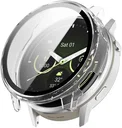 Garmin Venu 4 45MM Hoesje - Bumper Case Hard Plastic met Tempered Glass - Clear