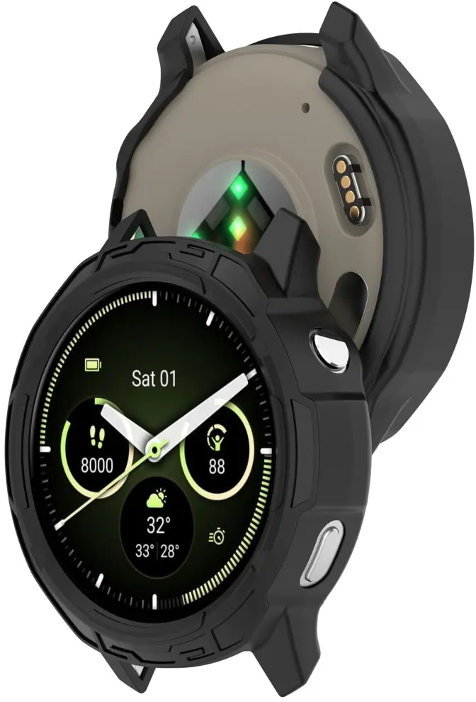 Garmin Venu 4 41MM Hoesje - TPU Bumper Case - Zwart afbeelding 6