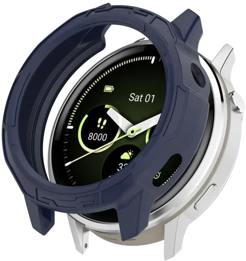 Garmin Venu 4 45MM Hoesje - TPU Bumper Case - Blauw afbeelding 1