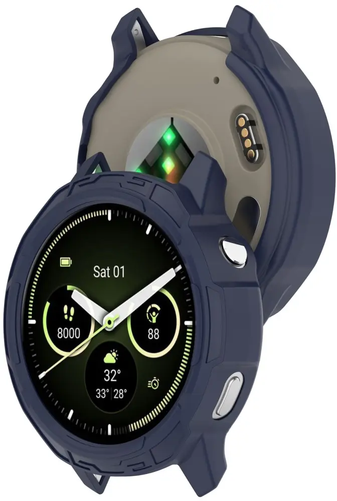 Garmin Venu 4 45MM Hoesje - TPU Bumper Case - Blauw afbeelding 6