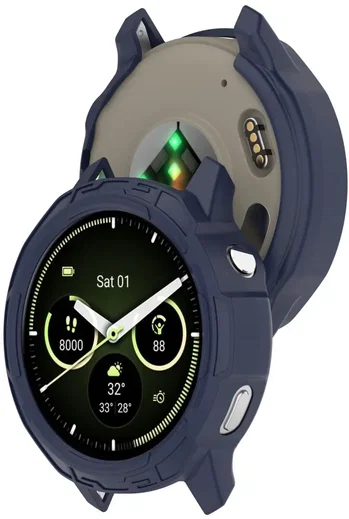 Garmin Venu 4 45MM Hoesje - TPU Bumper Case - Blauw afbeelding 6