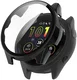 Garmin Forerunner 165 Hoesje - Bumper Case Hard Plastic Tempered Glass - Zwart