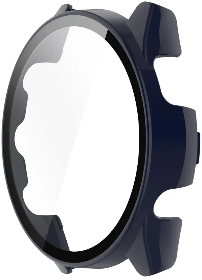 Garmin Forerunner 165 Hoesje - Bumper Case Hard Plastic Tempered Glass - Blauw afbeelding 3