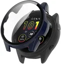 Garmin Forerunner 165 Hoesje - Bumper Case Hard Plastic Tempered Glass - Blauw