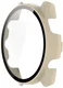 Garmin Forerunner 165 Hoesje - Bumper Case Hard Plastic Tempered Glass - Beige afbeelding 3