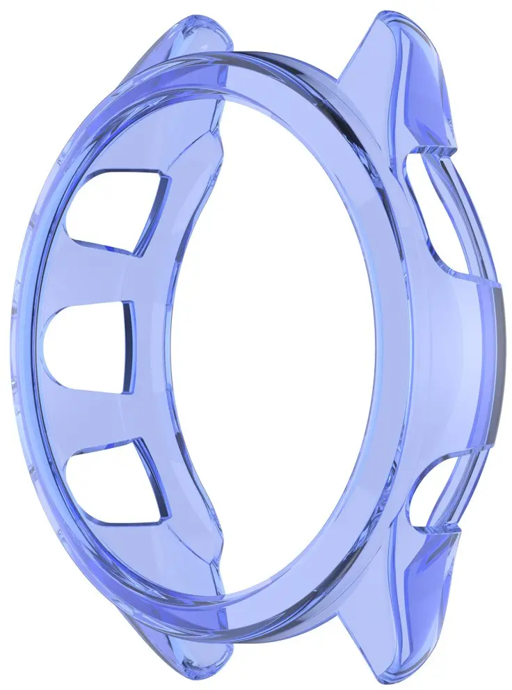Garmin Forerunner 165 Hoesje - TPU Bumper Case - Transparant Blauw afbeelding 3