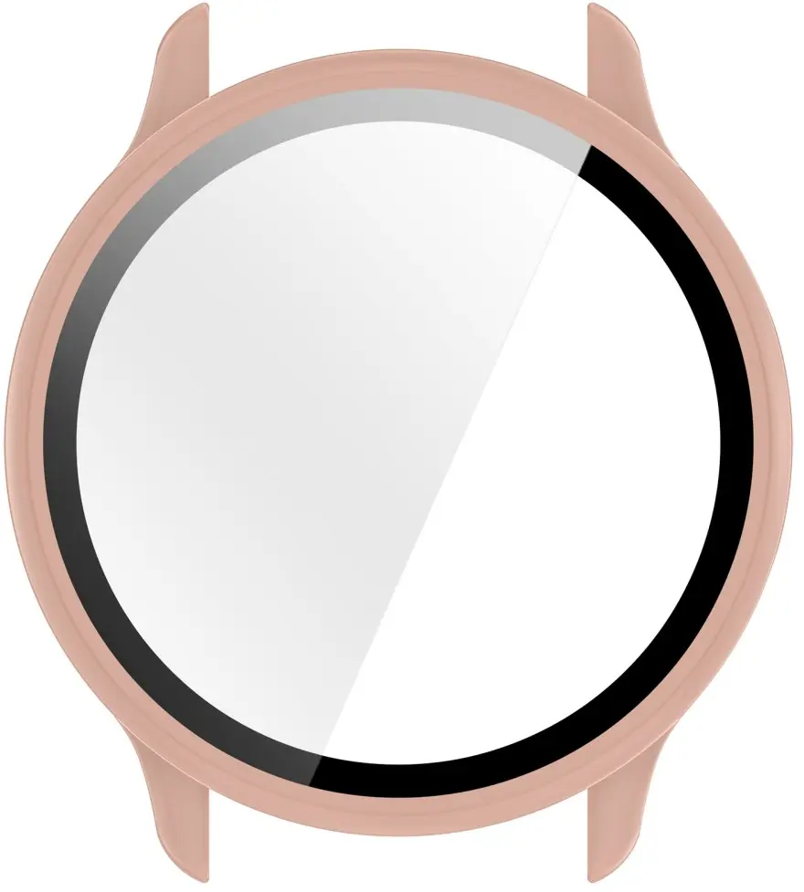 Garmin Vivoactive 6 Hoesje - Bumper Case Hard Plastic met Tempered Glass - Roze afbeelding 4