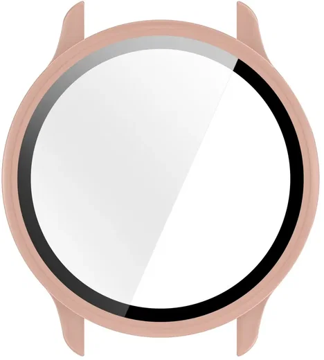 Garmin Vivoactive 6 Hoesje - Bumper Case Hard Plastic met Tempered Glass - Roze afbeelding 4
