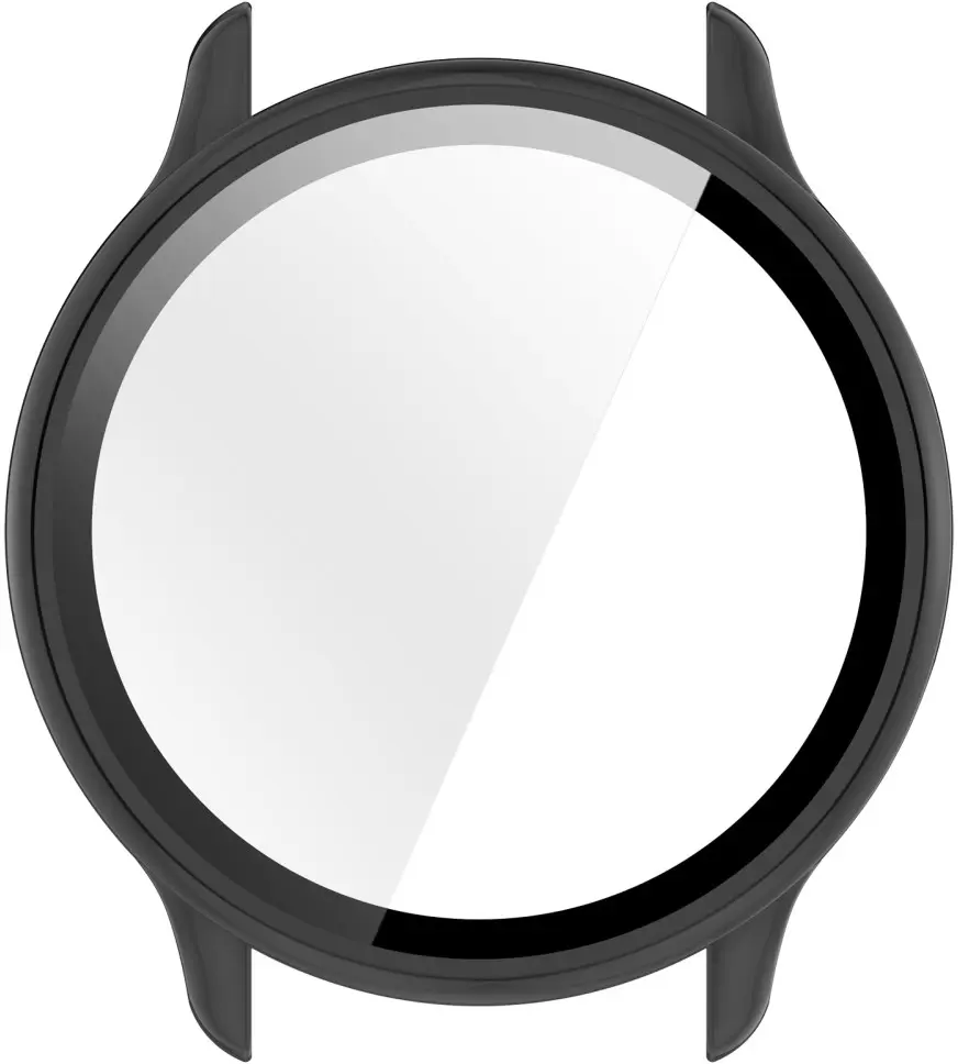 Garmin Vivoactive 6 Hoesje - Bumper Case Hard Plastic met Tempered Glass - Zwart afbeelding 4