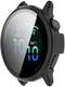 Garmin Vivoactive 6 Hoesje - Bumper Case Hard Plastic met Tempered Glass - Zwart afbeelding 5