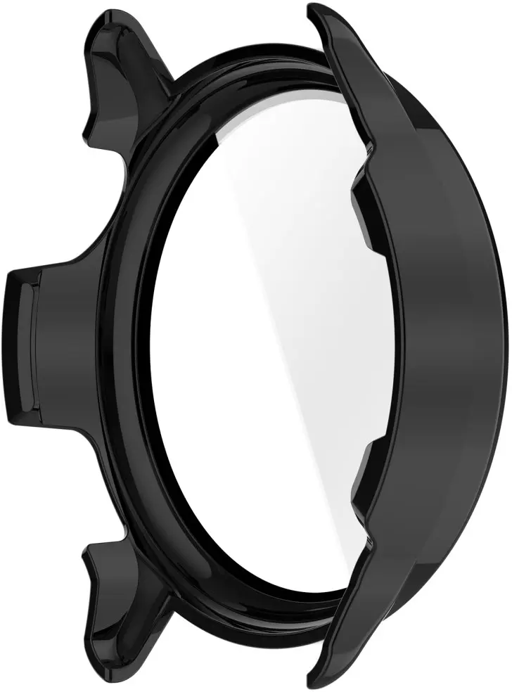 Garmin Vivoactive 6 Hoesje - Bumper Case Hard Plastic met Tempered Glass - Zwart afbeelding 3