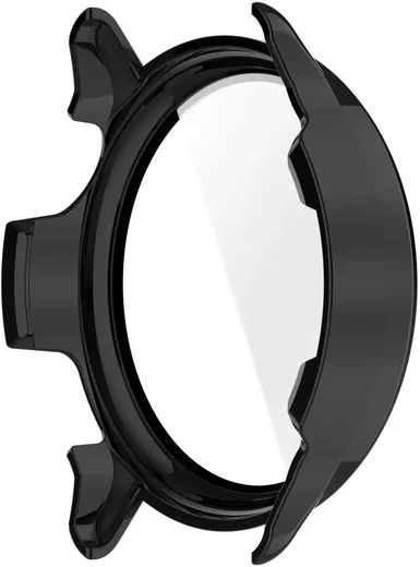 Garmin Vivoactive 6 Hoesje - Bumper Case Hard Plastic met Tempered Glass - Zwart afbeelding 3