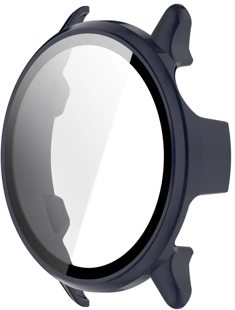 Garmin Vivoactive 6 Hoesje - Bumper Case Hard Plastic Tempered Glass - Blauw afbeelding 2