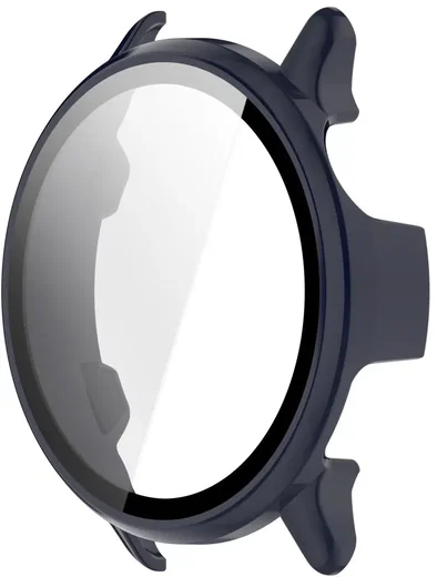 Garmin Vivoactive 6 Hoesje - Bumper Case Hard Plastic Tempered Glass - Blauw afbeelding 2
