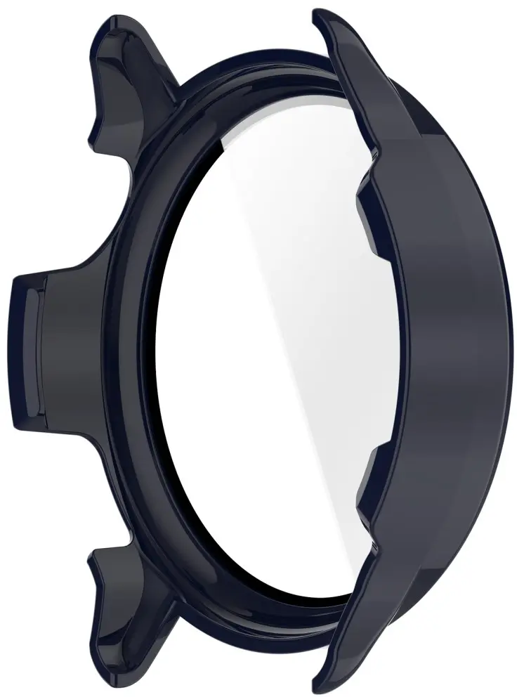 Garmin Vivoactive 6 Hoesje - Bumper Case Hard Plastic Tempered Glass - Blauw afbeelding 3