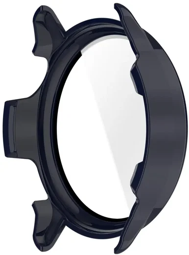 Garmin Vivoactive 6 Hoesje - Bumper Case Hard Plastic Tempered Glass - Blauw afbeelding 3