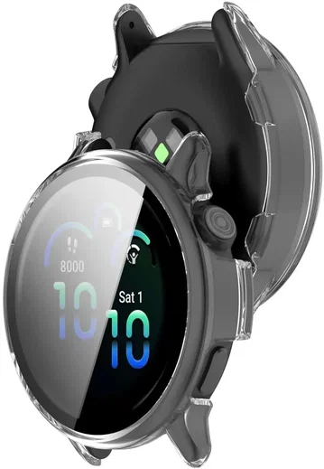 Garmin Vivoactive 6 Hoesje - Bumper Case Hard Plastic Tempered Glass - Clear afbeelding 6