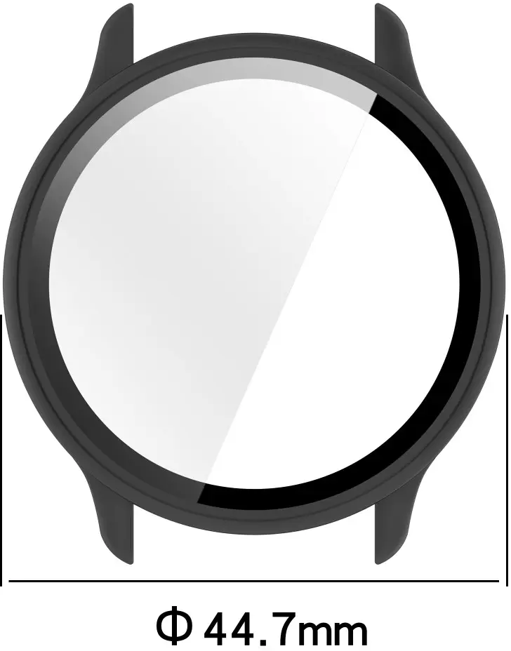 Garmin Vivoactive 6 Hoesje - Bumper Case Hard Plastic Tempered Glass - Clear afbeelding 7