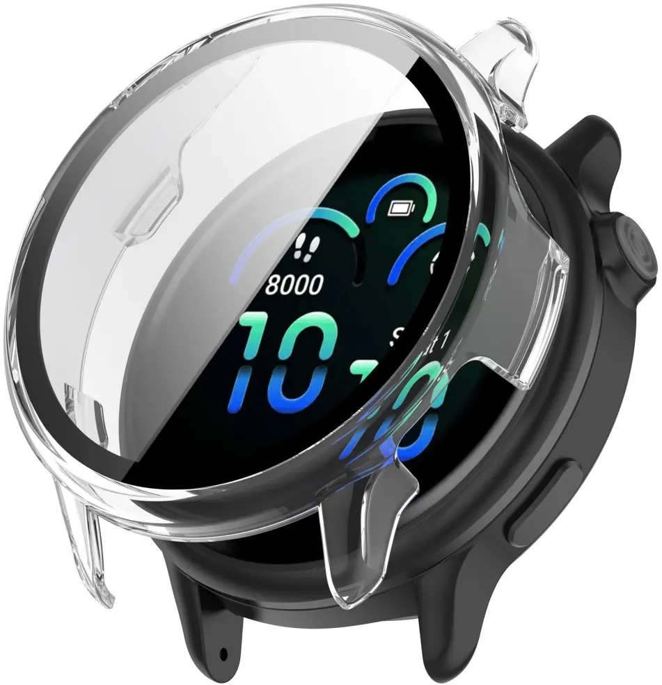 Garmin Vivoactive 6 Hoesje - Bumper Case Hard Plastic Tempered Glass - Clear afbeelding 1