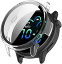 Garmin Vivoactive 6 Hoesje - Bumper Case Hard Plastic Tempered Glass - Clear