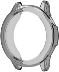 Garmin Vivoactivate 6 Hoesje - TPU Bumper Case - Transparant Zwart afbeelding