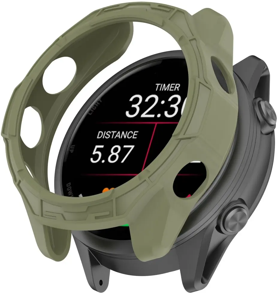 Garmin Forerunner 970 Hoesje - TPU Bumper Case - Groen afbeelding 1