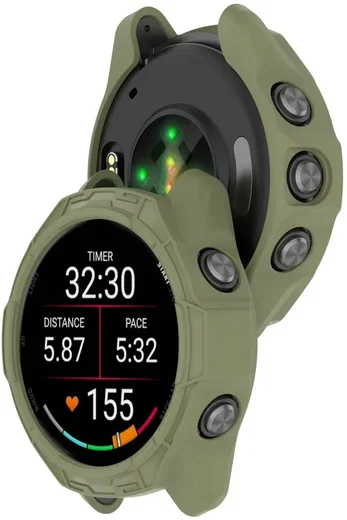 Garmin Forerunner 970 Hoesje - TPU Bumper Case - Groen afbeelding 6