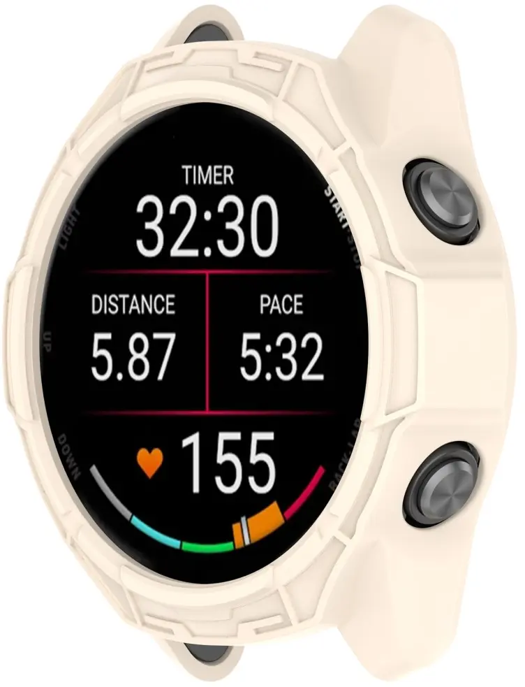 Garmin Forerunner 970 Hoesje - TPU Bumper Case - Beige afbeelding 5