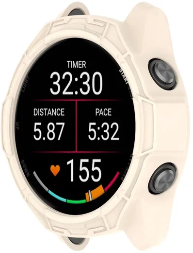 Garmin Forerunner 970 Hoesje - TPU Bumper Case - Beige afbeelding 5