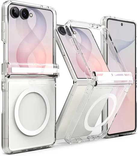Ringke Fusion Flap Magnetic Samsung Galaxy Z Flip 8 Hoesje MagSafe Transparant afbeelding 1