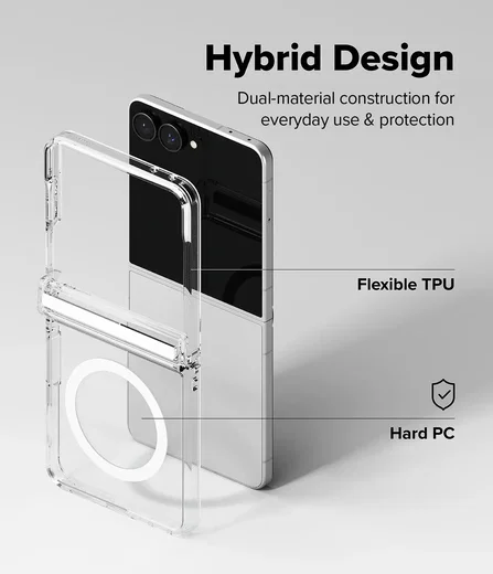 Ringke Fusion Flap Magnetic Samsung Galaxy Z Flip 8 Hoesje MagSafe Transparant afbeelding 10