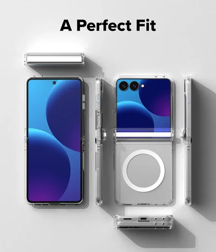 Ringke Fusion Flap Magnetic Samsung Galaxy Z Flip 8 Hoesje MagSafe Transparant afbeelding 11