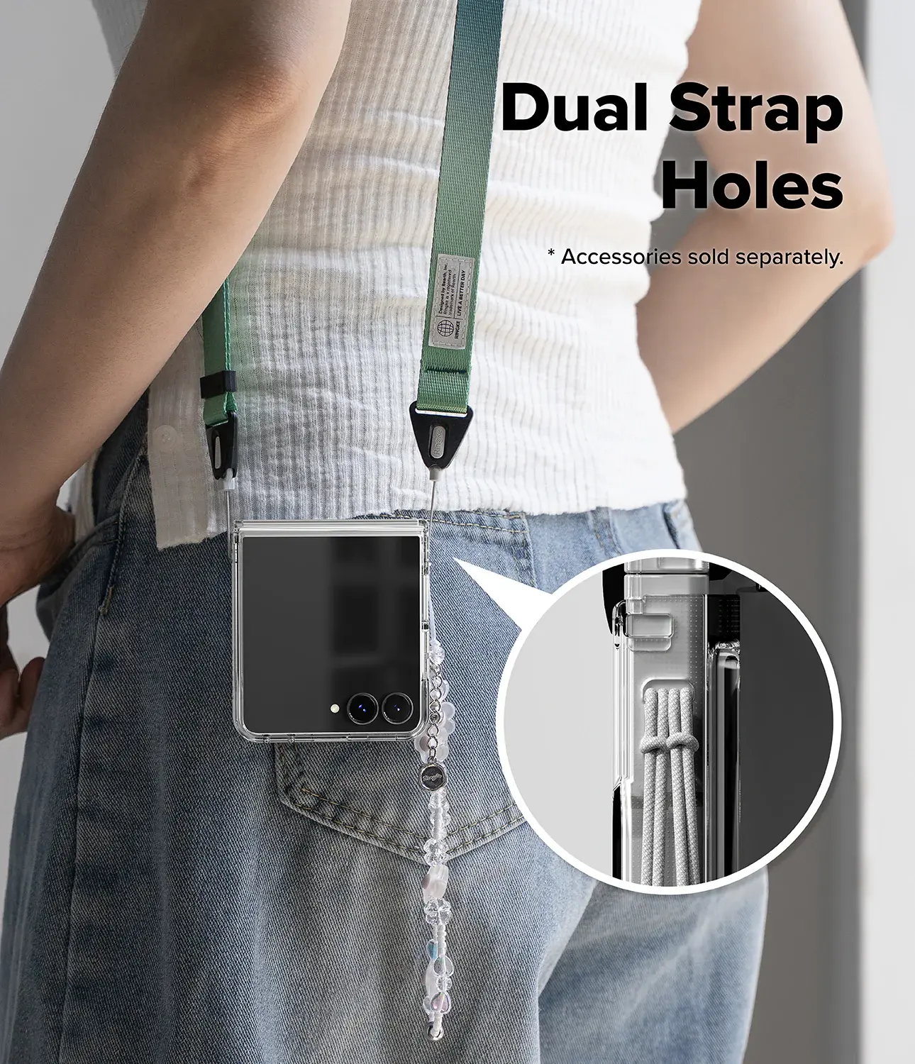 Ringke Fusion Flap Magnetic Samsung Galaxy Z Flip 8 Hoesje MagSafe Transparant afbeelding 12