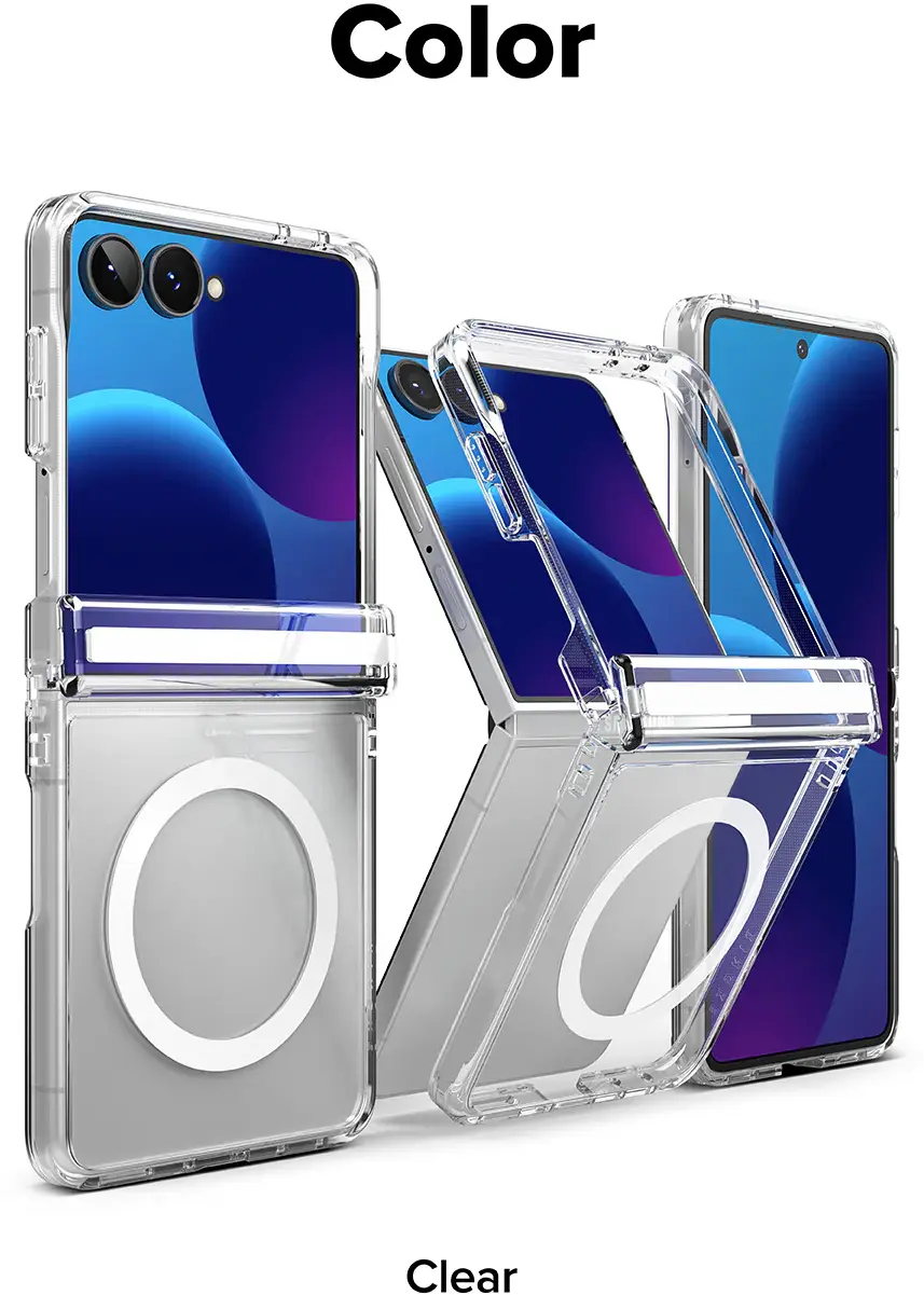 Ringke Fusion Flap Magnetic Samsung Galaxy Z Flip 8 Hoesje MagSafe Transparant afbeelding 16